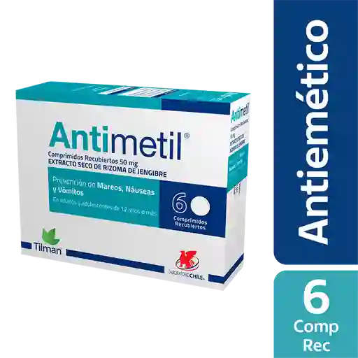 Antimetil Extracto Seco de Rizoma de Jengibre (50 mg)