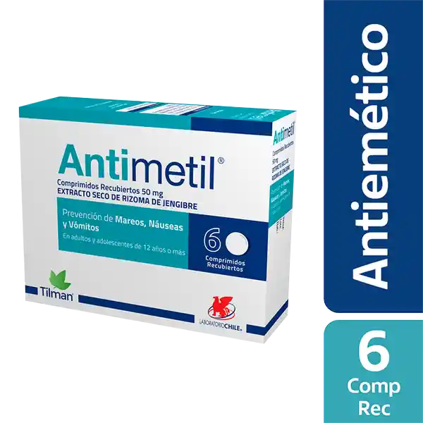 Antimetil Extracto Seco de Rizoma de Jengibre (50 mg)