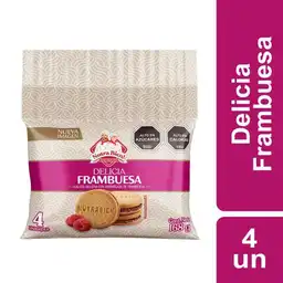 Nutra Bien Galletas Rellenas de Frambuesa 