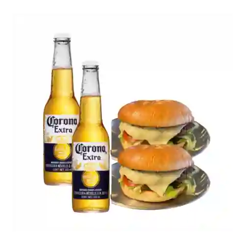 2 Sandwich Caprichosa y 2 Cervezas