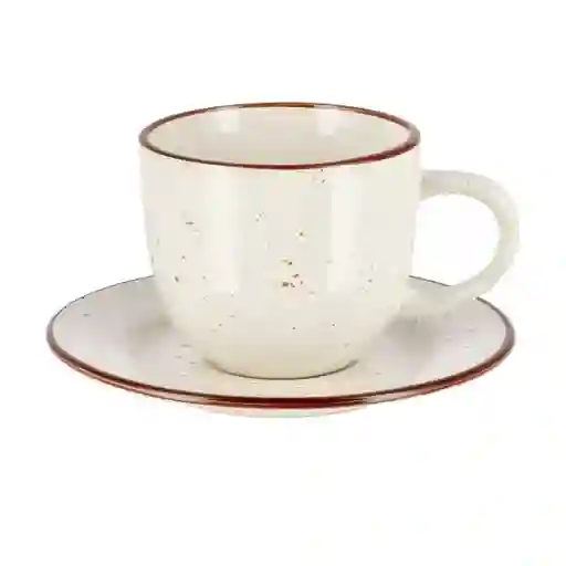 Taza de té Con Plato Stoneware Rústico 220 mL 3207823000133
