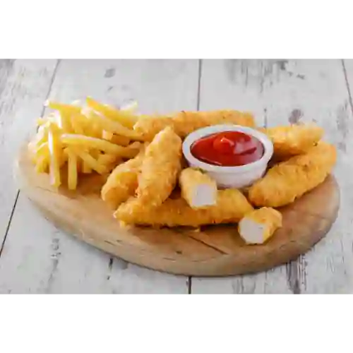 Chicken Tenders con Papas 6 Piezas