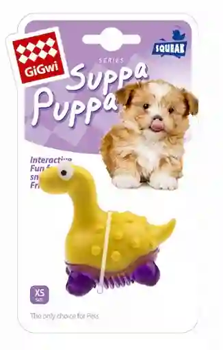 Gigwi Juguete Cachorro Dinosaurio Amarillo