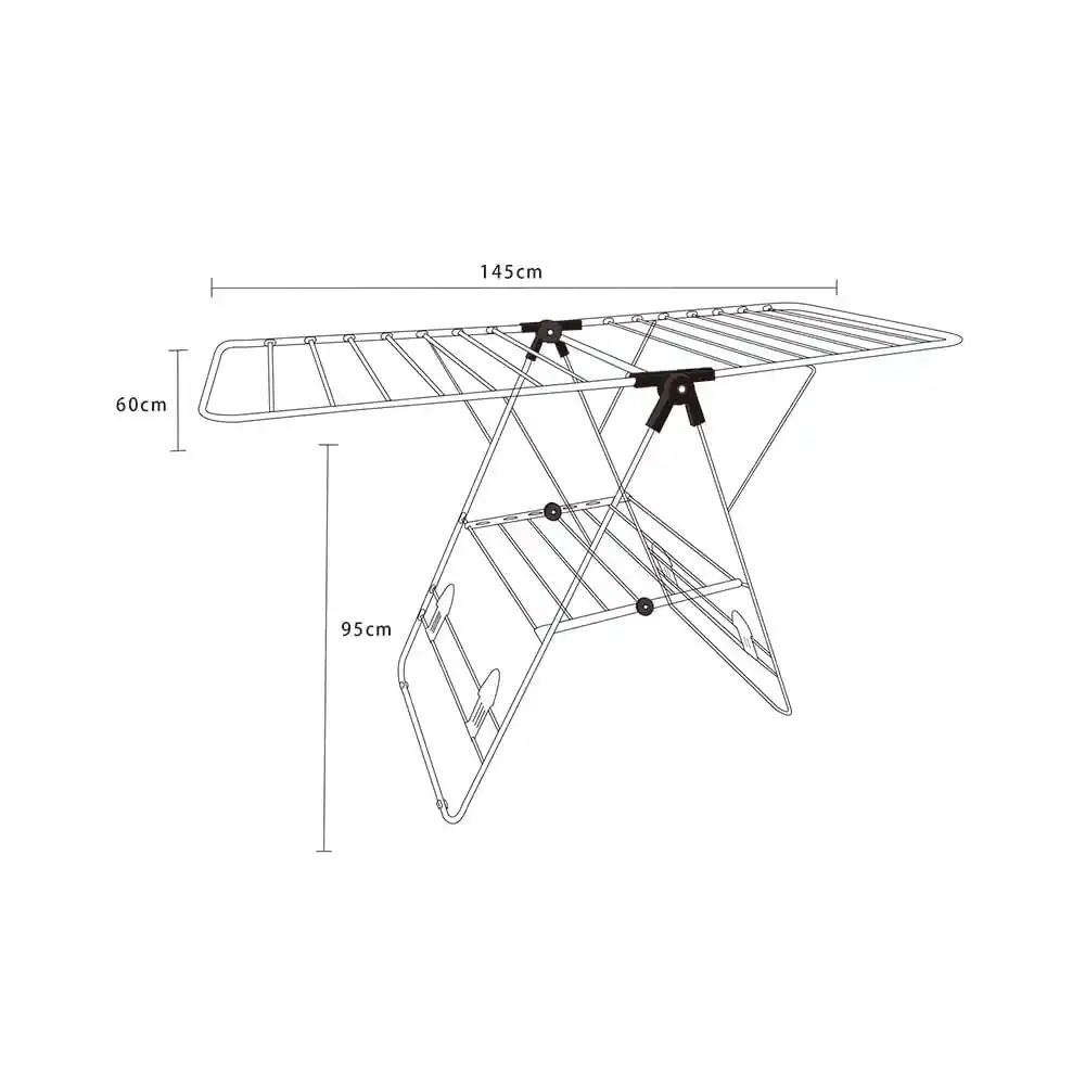 Tendedero Aluminio 18Mt Oi23 145X60X95Cm Krea