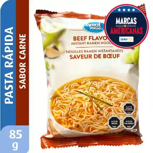 Great Value Fideo Instantáneo Carne