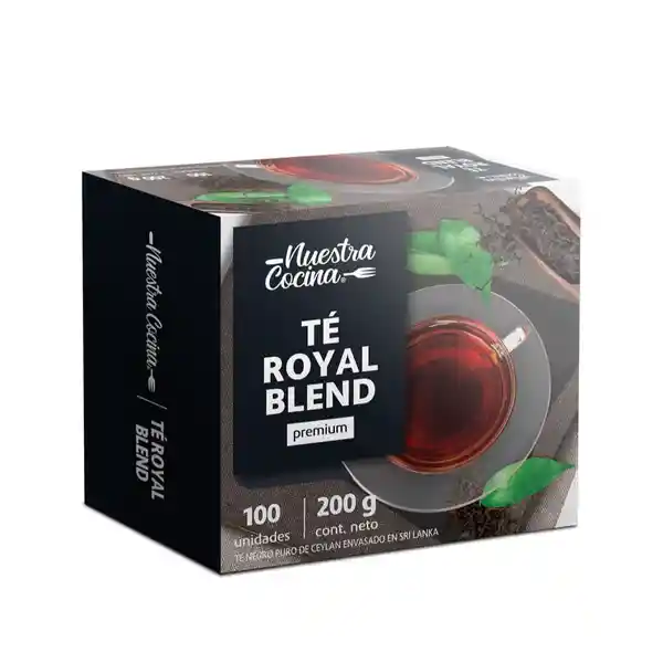 Nuestra Cocina té Negro Royal Blend