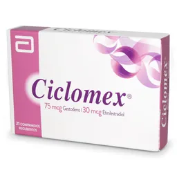 CICLOMEX COMP.X21 Ciclomex Anticonceptivo en Comprimidos Recubiertos