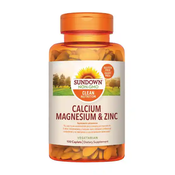 Sundown Naturals Suplemento Dietético Calcio Magnesio Zinc