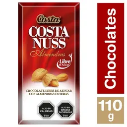Costa Tableta de Chocolate Nuss sin Azúcar