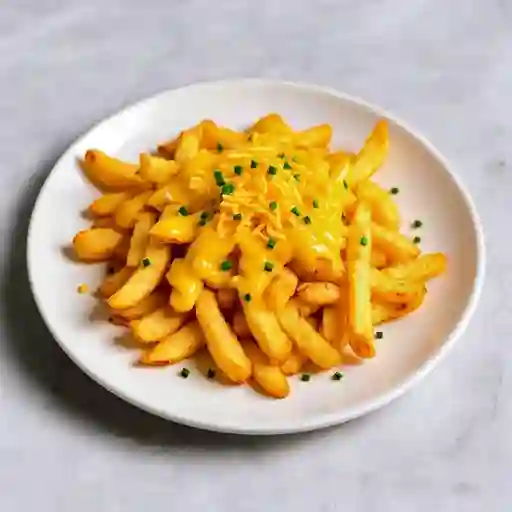 Papas fritas con queso