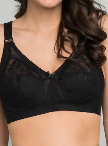 Intime Sostén Sin Copa B Negro 38 8201000