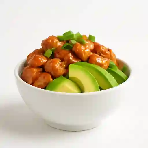 166-pollo Teriyaki, Palta,cebollín