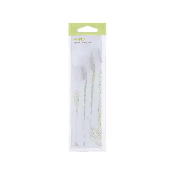 Miniso Navajas para Depilar Cejas Color Blanco