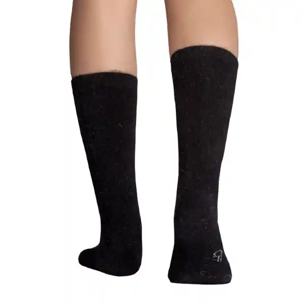 Calcetines Corto Angora Extra Suave Negro Caffarena