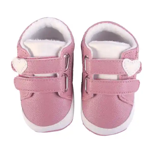 Zapatillas Para Bebé Niña Rosado Talla 16 Pillin