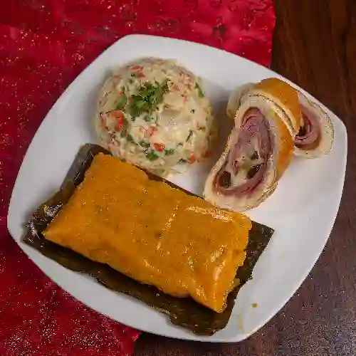 Plato navideño sencillo