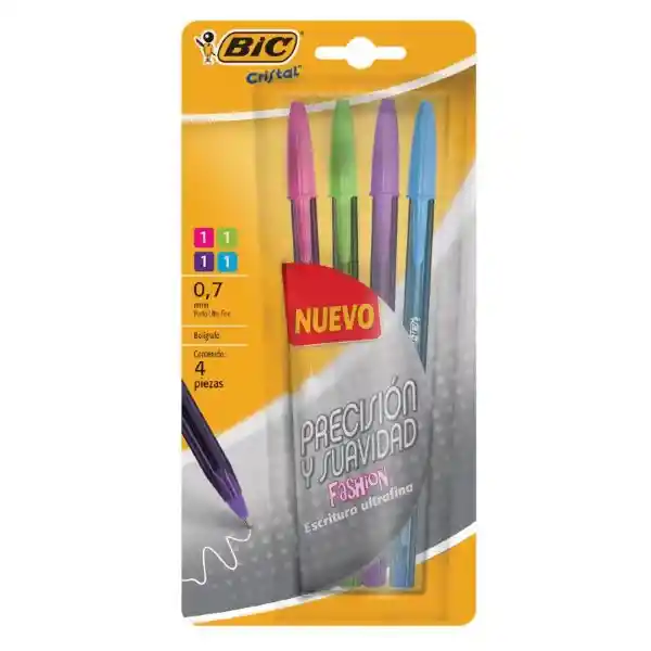 Bic Bolígrafo Ultrafino Fashion 0.7