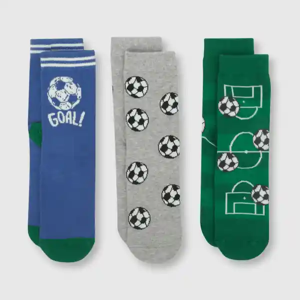 Pack Calcetines de Niño Denim Goal Talla 23/25 Colloky