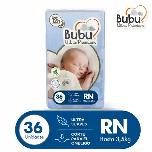 Bubu Pañal Ultra Premium de Conteo Semanal Recién Nacido