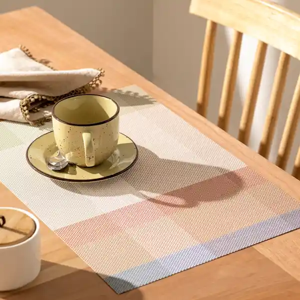 Individual Plástico Metal Cuadros Casaideas