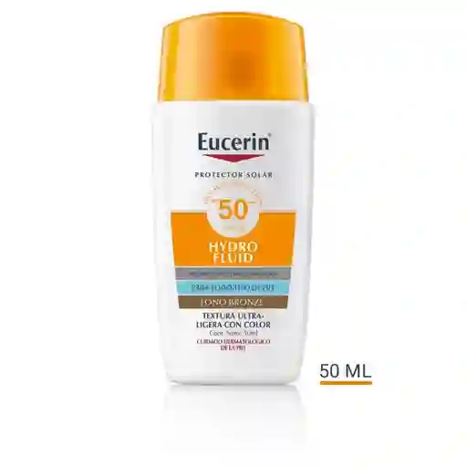 Eucerin Protector Solar Sun Face Hydro Fluid Tono Bronze Spf 50+