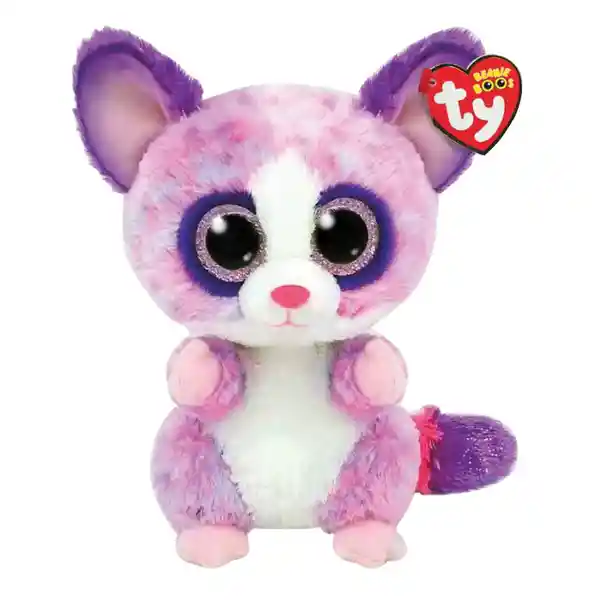Ty Beanie Boos Peluche Becca Lémur Rosado Regular - 36395