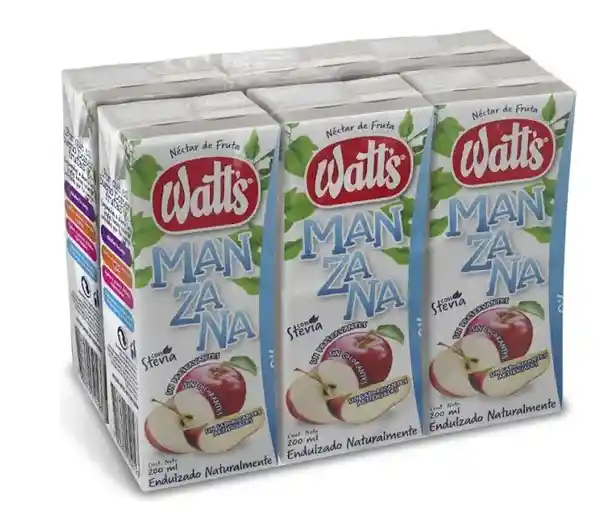 Watt's Pack de Néctar Manzana Light
