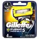 Gillette Hojas Y Maquinas De Afeitar Gille Fusi Progl Repx4