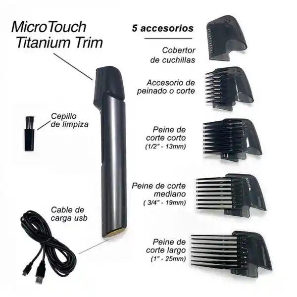 Microtouch Afeitadora Titanium Trim