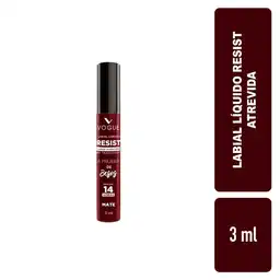 Vogue Labial Líquido Resist Atrevida