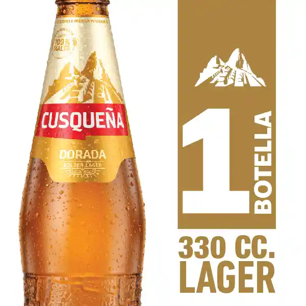 Cusqueña Cerveza Dorada Golden Lager 330 cc