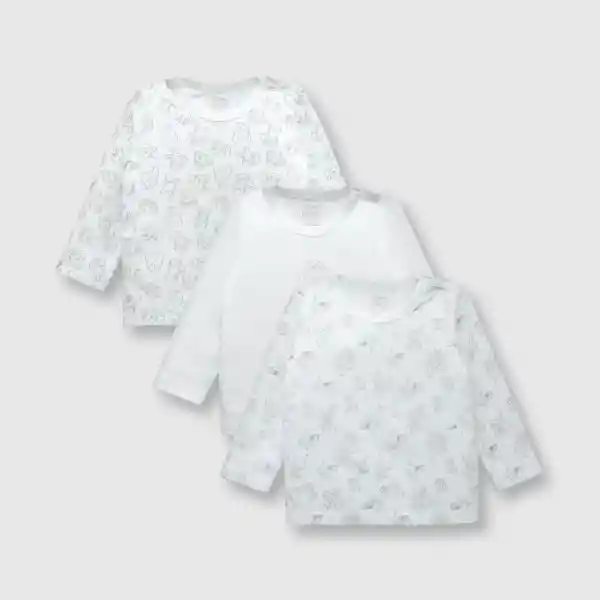 Pack Camiseta Bambi Unisex Blanco/White Talla 18/24M Colloky