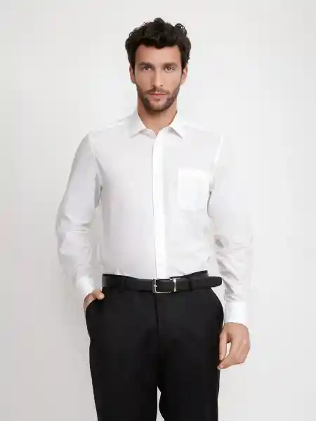 Trial Camisa Manga Larga Classic Blanco 15.5