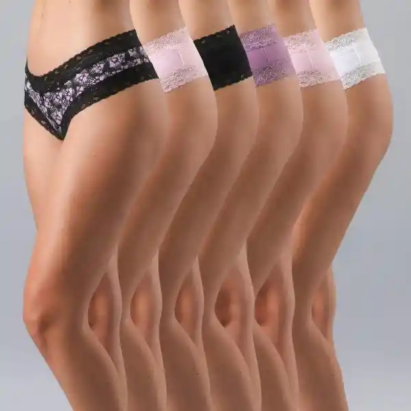 Pack Culotte Algodón Blonda Mix Talla M Flores