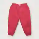 Pantalón Buzo Esencial de Niña Rojo Talla 18M Opaline