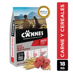 Cannes Alimento Para Perro Premium Carne y Cereales 18 Kg