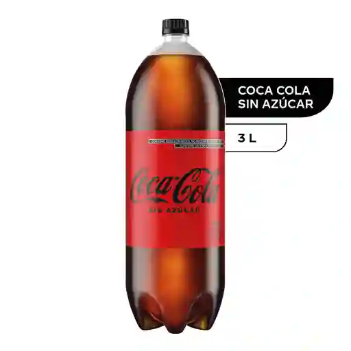 Coca-cola sin azúcar 3 l