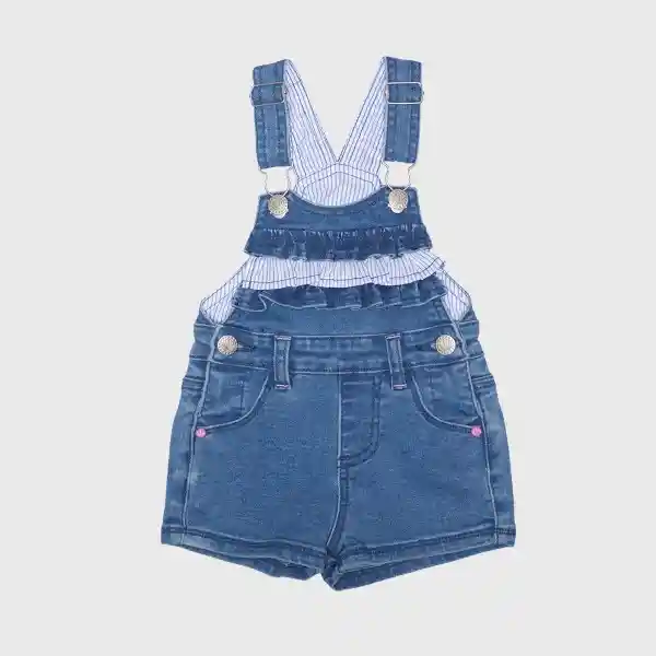 Jardinera Bebé Niña Denim Pillín 12 M