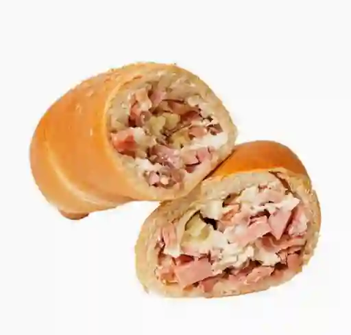 Cachito de Jamón Queso Crema , Malta Polar