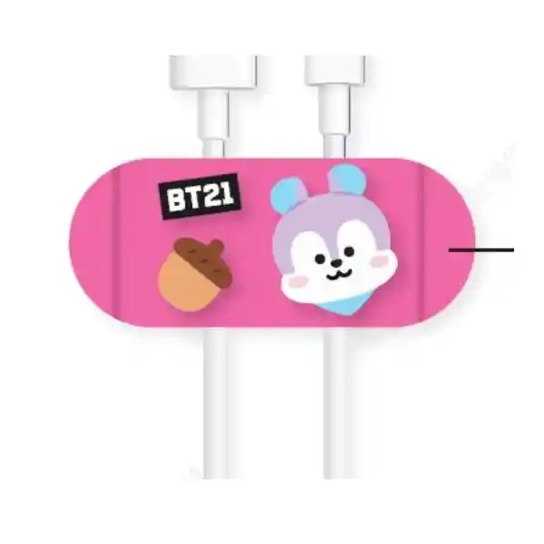 Bt21 Set Clip Organizador Para Cable Rosa Miniso