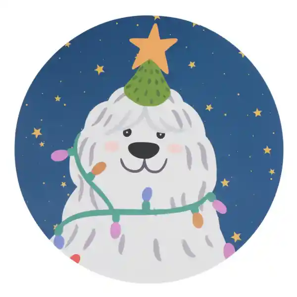 Individual Con Diseño Personaje Navideño 30 cm Casaideas