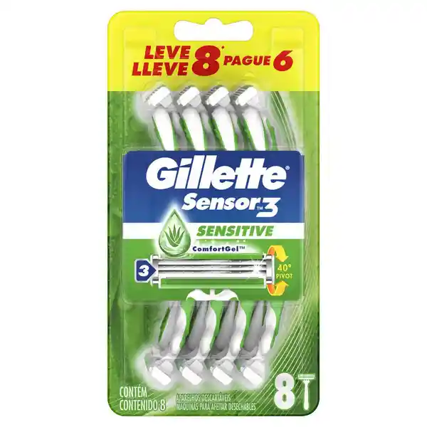 Gillette Sensor3 Afeitadora Sensitive Desechable