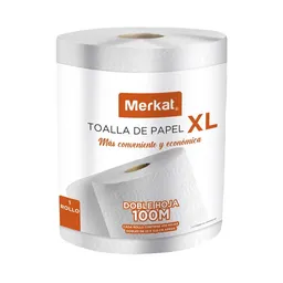 Merkat Toalla Papel Gigante Doble Hoja 100 m
