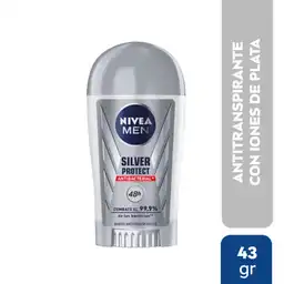 Nivea Men Antitranspirante Silver Protect en Barra