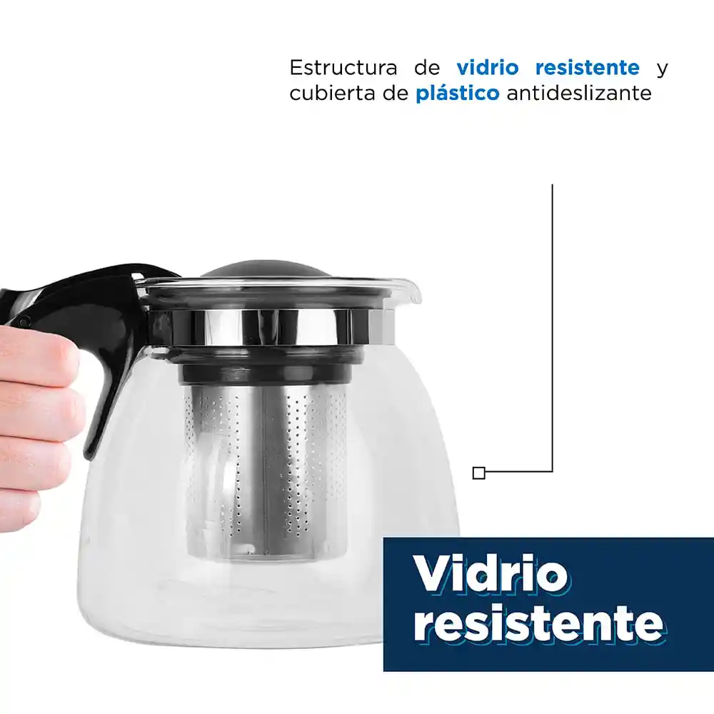 Miniso Tetera Negra 900ml Productos Cocina