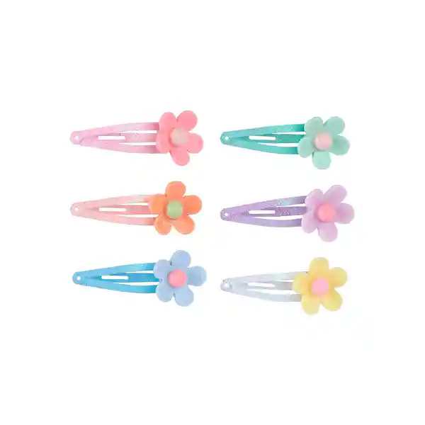 Set Broches Para Cabello Flower Miniso