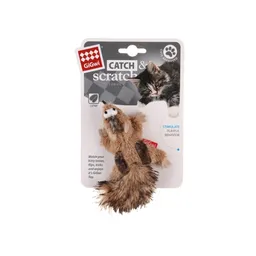 Gigwi Juguete Gato Ardilla Catch Scratch Catnip y Campana