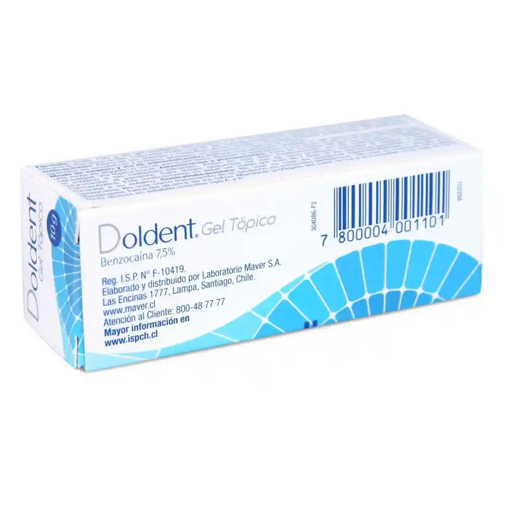 Doldent Anestésico Local (7,5 %) Gel Tópico Bucal