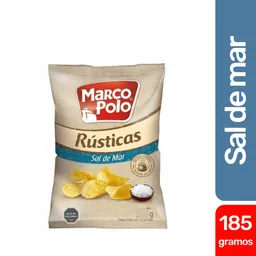 Marco Polo Snacks de Papas Fritas Rusticas con Sal de Mar 185 g