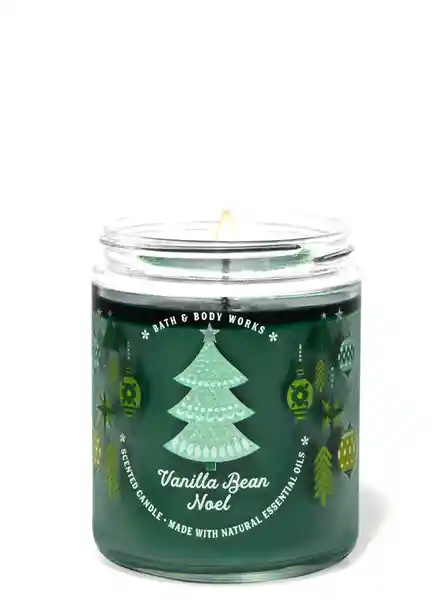 Bath & Body Vela Mediana Vanilla Bean Noel